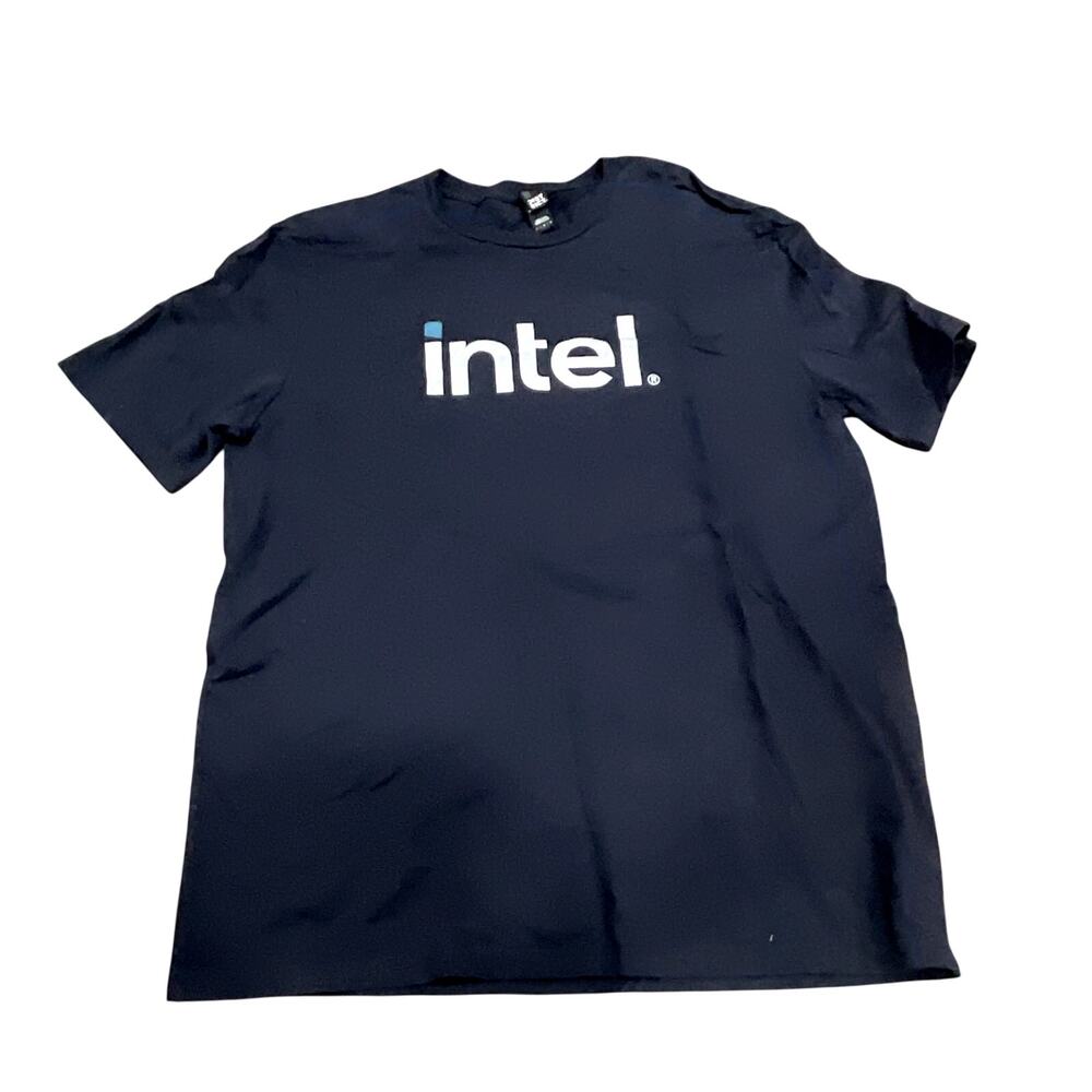Intel T-Shirt Black Next Level Apparel Men's